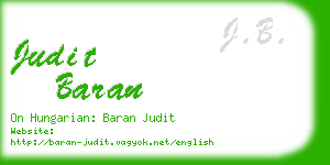 judit baran business card